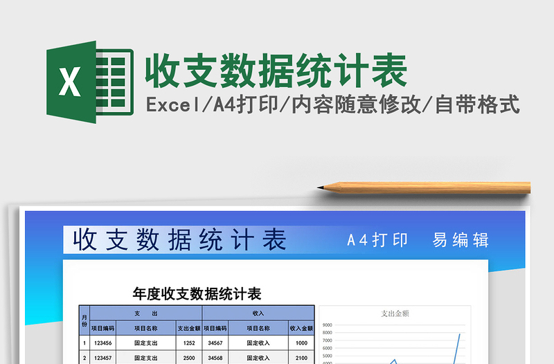 2021年收支数据统计表