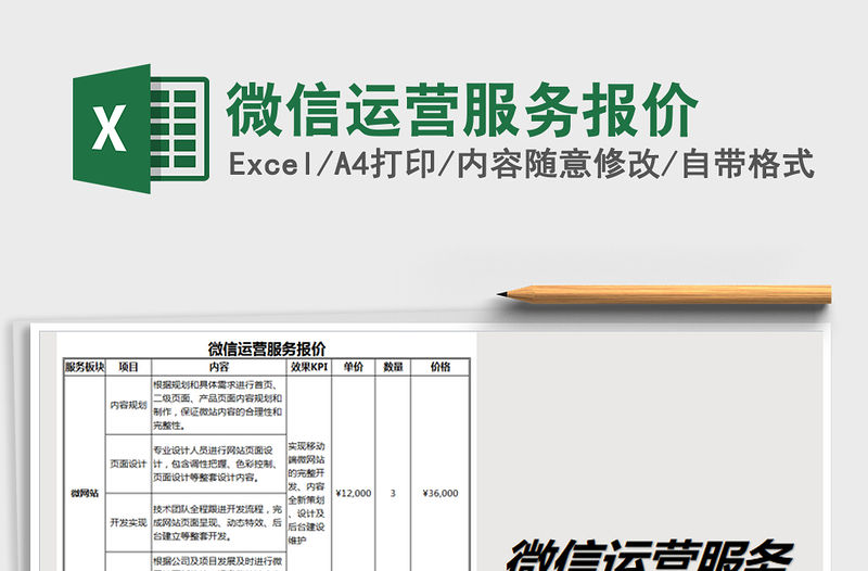 2021年微信運營服務報價