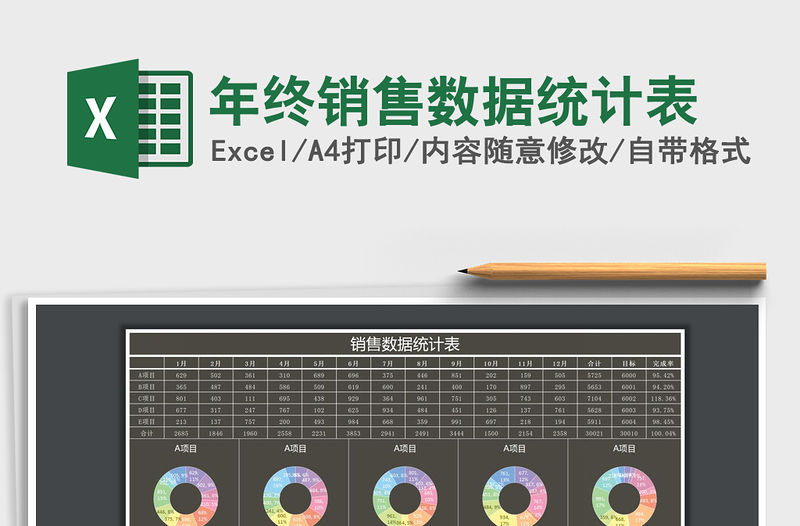 2021年年終銷售數據統計表