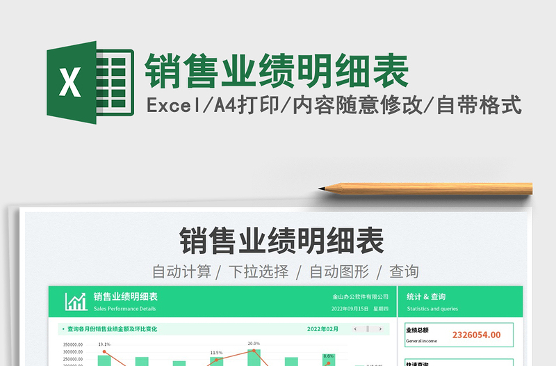 銷售業(yè)績明細(xì)表