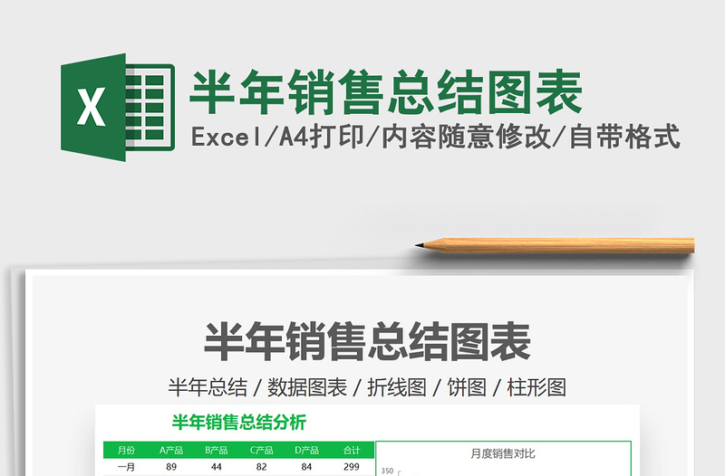 2021年半年銷售總結(jié)圖表