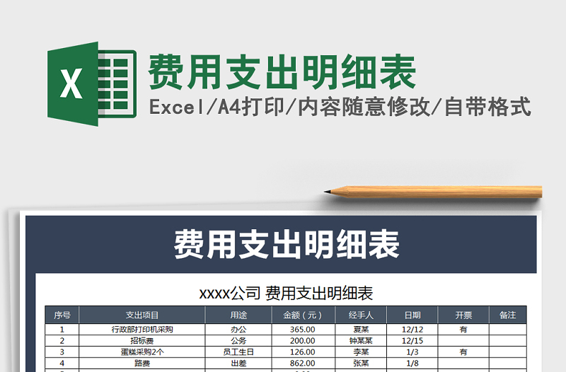 2021年費(fèi)用支出明細(xì)表