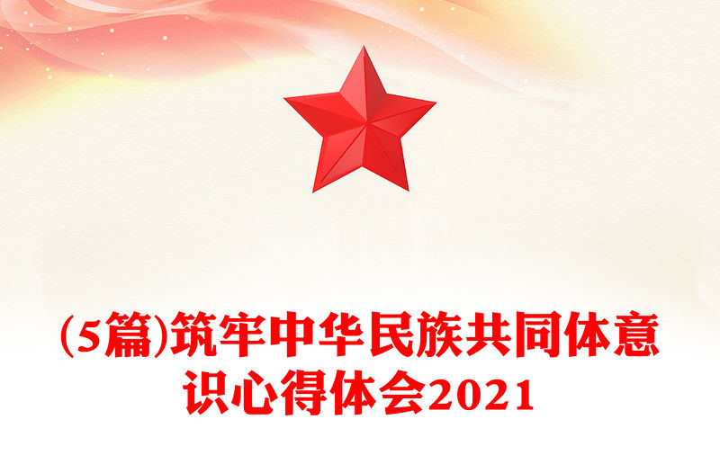 (5篇)筑牢中華民族共同體意識心得體會2021