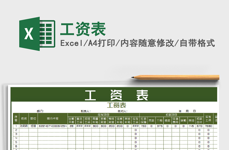 2022年工資表