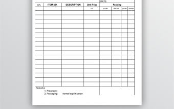 外貿報價單word模板