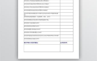 標(biāo)準(zhǔn)的面試結(jié)果評(píng)價(jià)表