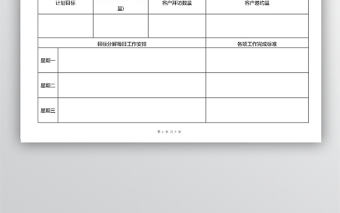 周工作總結計劃表