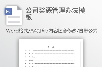 公司獎(jiǎng)懲管理辦法模板 公司獎(jiǎng)懲管理辦法模板