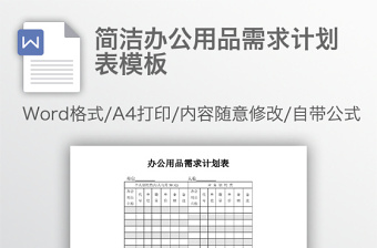 2021大件辦公用品清單明細(xì)表