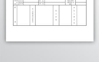 預支工資申請書表格模板