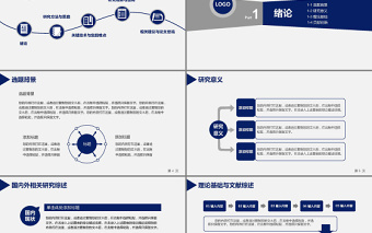 蓝色简洁环境工程专业毕业论文答辩PPT