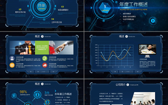 2017互联网公司年终工作总结计划PPT