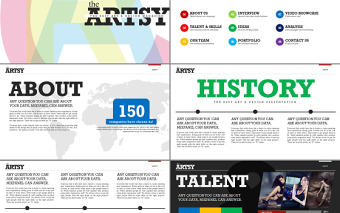 時尚潮流的時裝發布PPT模板