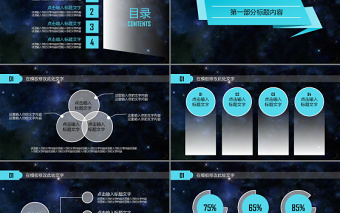 3D全息人像商务科技动态PPT模板