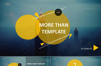 簡約歐美風商務工作計劃PPT模板