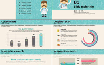 精美卡通醫生版醫療通用PPT模板