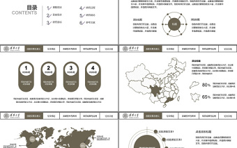 低调稳重毕业论文答辩开题报告PPT通用模版