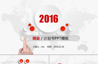 紅色商業(yè)計劃書PPT模板