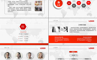 紅色商業(yè)計劃書PPT模板