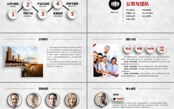 創業融資商業策劃計劃書PPT模板下載