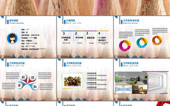 精美獎學金申請求職競聘報告簡歷PPT模板