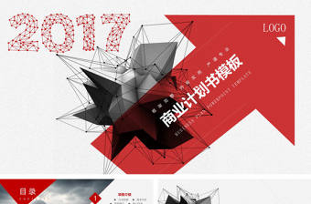 2017時(shí)尚前衛(wèi)風(fēng)格商業(yè)計(jì)劃PPT模板