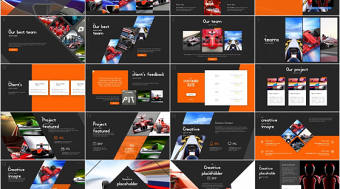 跑車酷炫高端ppt模板工作匯報工作總結