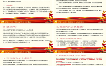 黨的全國(guó)代表大會(huì)知識(shí)解答