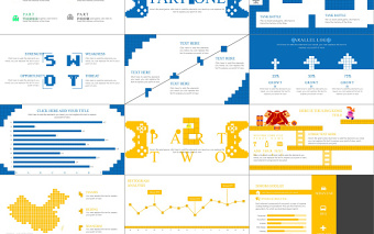 多彩全动画像素游戏风格PPT模板