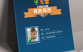 燈泡word小升初幼升小學生個人簡歷范本