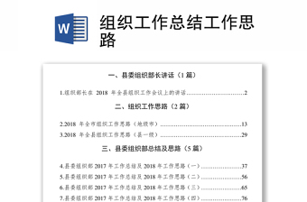 2022组织工作政策理论