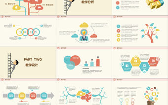 扁平化課件準備/教學工作報告PPT