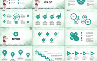 簡約教師說課ppt模板