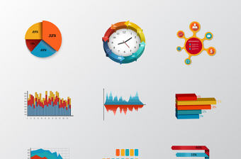 商務信息圖元素設計矢量素材