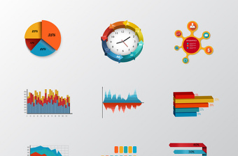 商务信息图元素设计矢量素材