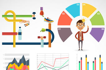 彩色信息表PPT矢量圖形圖標