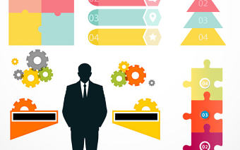 彩色PPT元素矢量圖形圖標