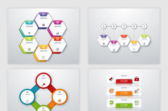 8款矢量商務(wù)統(tǒng)計PPT數(shù)據(jù)元素