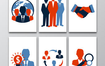 9款矢量商務辦公ppt素材