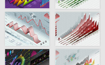 8款矢量立體數(shù)據(jù)統(tǒng)計(jì)ppt圖表