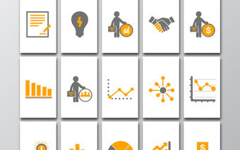 9款矢量立體ppt圖表素材