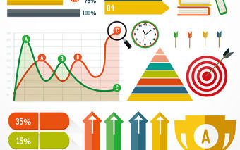 彩色商務概念PPT素材矢量圖形