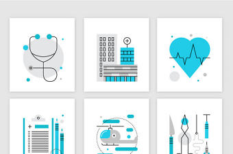 醫(yī)療設(shè)備醫(yī)學(xué)相關(guān)PPT矢量圖標(biāo)素材