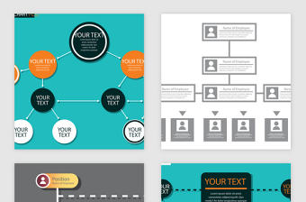 企業(yè)商務(wù)架構(gòu)PPT表格矢量素材