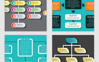 企業(yè)商務(wù)架構(gòu)PPT表格矢量素材