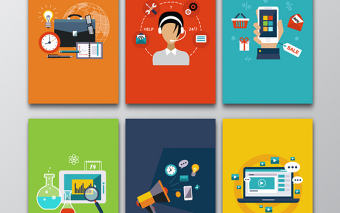 9款矢量商務辦公PPT素材