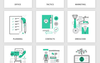 商務辦公出差會議PPT素材圖標