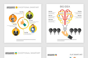 總結分析報表類PPT矢量素材