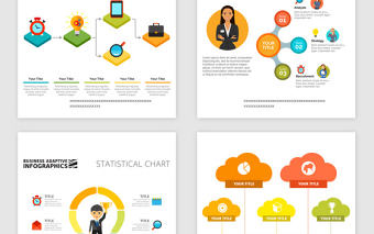 總結分析報表類PPT矢量素材