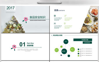 2017年食品安全知識PPT模板